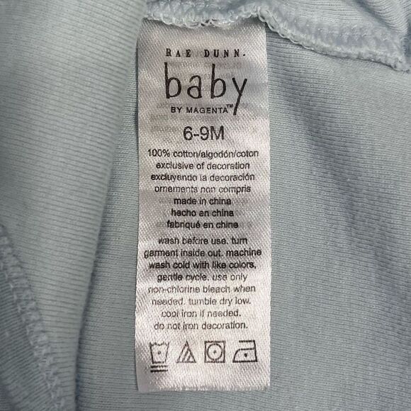 Rae Dunn Chick Magnet Blue Bodysuit Sz 6-9 m - Picture 4 of 4